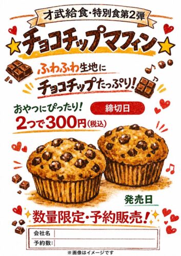 特別食～チョコチップマフィン～